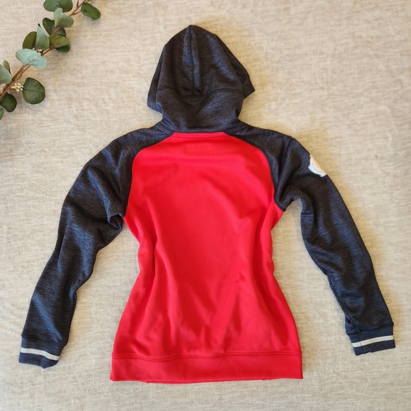Adidas World Cup of Hockey 2016 Red and Dark Grey Hoodie Sweater 🍒 - Picture 2 of 4